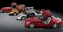 Originalität verpflichtet: Die Supersportwagen Mercedes-Benz 300 SL (W 198), C 111, C 112 und der Mercedes-Benz SLS AMG.